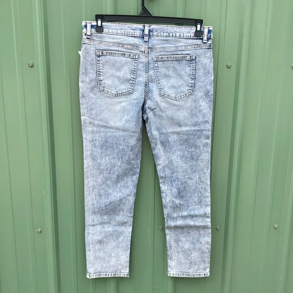 Boys Rip & Repair Slim Fit Denim Jeans Pants Size 14 Husky